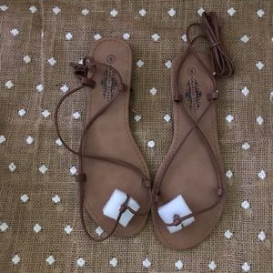 Gladiator style sandals. NWT. Size 8 with box.